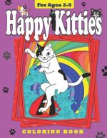 Happy Kitties: Coloring Book for Toddlers and Preschool Children