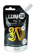 Reliéfní pasta 3D IZINK - gold, zlatá, 80 ml