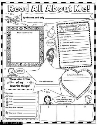 Read All about Me Instant Personal Poster Set, Grades K-2: 30 Big Write-And-Read Learning Posters Ready for Kids to Personalize and Display with Pride