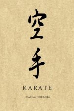 Martial Notebooks KARATE: Parchment-looking Cover 6 x 9