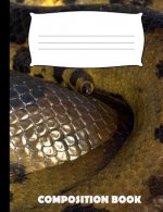 Composition Book: Anaconda Composition Notebook Wide Ruled