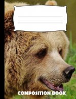 Composition Book: Bear Composition Notebook Wide Ruled