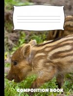 Composition Book: Hog Composition Notebook Wide Ruled
