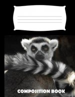 Composition Book: Lemur Composition Notebook Wide Ruled