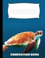 Composition Book: Turtle Composition Notebook Wide Ruled