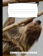 Composition Book: Sloth Composition Notebook Wide Ruled