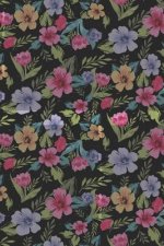 Colorful Flowers: Graph Paper Notebook, 6x9 Inch, 120 pages