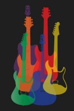 Colorful Guitars Guitarist Musician Guitar Tab Notebook: Guitar Music Tab Notebook