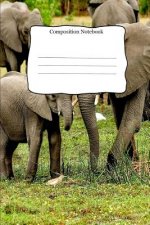 Composition Notebook: Elephant Theme Cover For School Kids that Practice Creative Writing