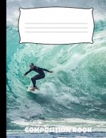 Composition Book: Surfing Composition Notebook Wide Ruled
