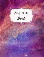 Sketch Book: Galaxy Sketchbook Scetchpad for Drawing or Doodling Notebook Pad for Creative Artists #2 Purple Pink