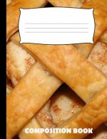 Composition Book: Apple Pie Composition Notebook Wide Ruled
