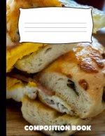 Composition Book: Bagel Composition Notebook Wide Ruled