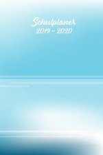 Schulplaner 2019 - 2020: Abstrakt Linien Blau Weiss das hausaufgabenheft 2019 - 2020 für das neue schuljahr; mit kalender, stundenplan für jede
