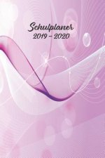 Schulplaner 2019 - 2020: Pink Abstrakt das hausaufgabenheft 2019 - 2020 für das neue schuljahr; mit kalender, stundenplan für jedes semester, w