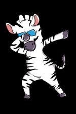 Dabbing Zebra: 120 Pages I 6x9 I Dot Grid I Funny Exotic Stripes Wildlife Gifts