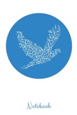 Notebook: Friedenstaube Peace - A5 - Liniert (Linien) 120 Seiten - Notizbuch - Tagebuch - Tagesplaner - Wochenplaner - Planer -