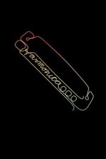 Harmonica: A5 Block liniert - 120 Seiten Linien Notizbuch passend als Geschenk für Mundharmoniker Musiker!