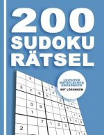 200 Sudoku Rätsel - Leichter Rätselblock Großdruck mit Lösungen: Denksport Für Erwachsene und Kinder mit Anleitung 9x9