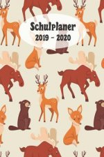 Schulplaner 2019 - 2020: Afrikanische Affen das hausaufgabenheft 2019 - 2020 für das neue schuljahr; mit kalender, stundenplan für jedes semest