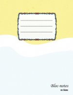 Bloc-notes en blanc: design de plage simple - format A4 - 112 pages - carnet de notes avec registre - idéal comme agenda, carnet de croquis