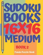 sudoku books 16 x 16 - Medium - Book 2