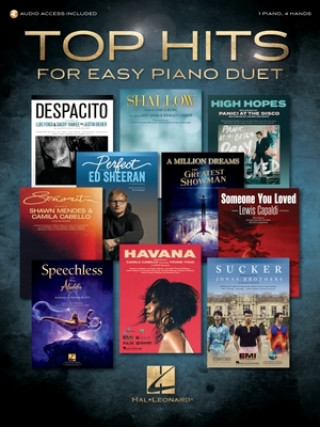Top Hits for Easy Piano Duet with Recorded Accompaniments: 1 Piano, 4 Hands [With Digital Audio]