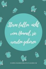 Sterne Fallen Nicht Vom Himmel, Sie Werden Geboren Schwangerschaftstagebuch: A5 52 Wochen Kalender als Geschenk für Schwangere - Geschenkidee für werd
