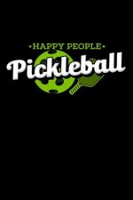 Happy People Pickleball: 120 Pages I 6x9 I Cornellnotes I Funny Pickleball Gifts for Sport Enthusiasts