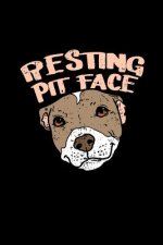 Resting Pit Face: 120 Pages I 6x9 I Music Sheet I Funny Cute Dog & Terrier Owner Gifts