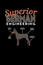 Superior German Engineering: 120 Pages I 6x9 I Music Sheet I Funny Doberman & Pinscher Dog Gifts