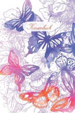 Kassenbuch: Einnahmen - Ausgaben Buchführung für Kleingewerbe und Selbstständige zum Ausfüllen - ca A5 - Schmetterling Cover