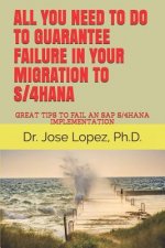 All You Need to Do to Guarantee Failure in Your Migration to S/4hana: Great Tips to Fail an SAP S/4hana Implementation