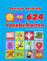 Deutsch Serbisch 624 Vokabelkarten aus Karton mit Bildern: Wortschatz karten erweitern grundschule für a1 a2 b1 b2 c1 c2 und Kinder