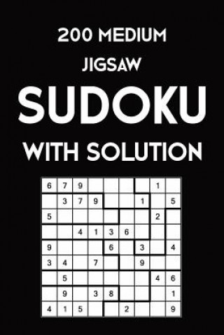200 Medium Jigsaw Sudoku With Solution: 9x9, Puzzle Book, 2 puzzles per page