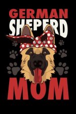 German Sheperd Mom: 120 Pages I 6x9 I Graph Paper 4x4 I Four Legged Family Member & Dog Gifts