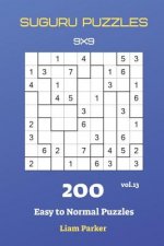 Suguru Puzzles - 200 Easy to Normal Puzzles 9x9 vol.13