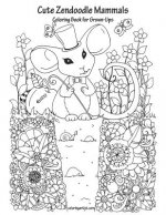 Cute Zendoodle Mammals Coloring Book for Grown-Ups