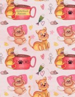 Stickerbuch Katzen: Stickeralbum leer, Sticker Sammelalbum, extradickes Stickerheft Luftballons