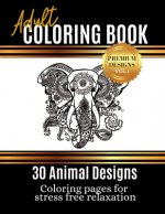 Adult Coloring Book: 30 High quality coloring pages for a stress free and relaxing experience. Ease your mind while you entertain yourself
