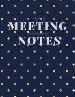 My Boring Meeting Survival Guide and Notes: 8.5x11 Meeting Notebook and Puzzle Book