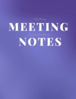 My Boring Meeting Survival Guide and Notes: 8.5x11 Meeting Notebook and Puzzle Book