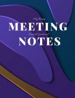 My Boring Meeting Survival Guide and Notes: 8.5x11 Meeting Notebook and Puzzle Book