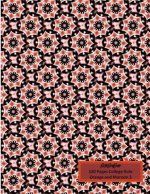 BethBirdBooks 120 Pages College Rule: Orange and Maroon 3