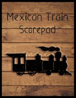 Mexican Train Scorepad: Scorecard Book Scoresheet for Dominoes Tally Cards, Chicken Foot 8.5