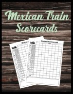 Mexican Train Scorecards: Scorecard Book Scorepad for Dominoes Tally Cards, Chicken Foot 8.5
