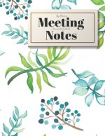 My Boring Meeting Survival Guide and Notes: 8.5x11 Meeting Notebook and Puzzle Book