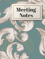 My Boring Meeting Survival Guide and Notes: 8.5x11 Meeting Notebook and Puzzle Book