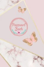 Passwort Buch: Passwörter und Zugangsdaten sicher verwalten, Schmetterling Cover