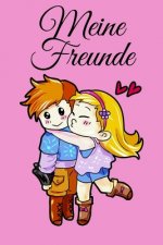 Meine Freunde: Prinz und Prinzessin - Freundschaftsbuch - Freundebuch - 120 Seiten Creme Papier - Format 6x9 Zoll DIN A5 - Soft Cover